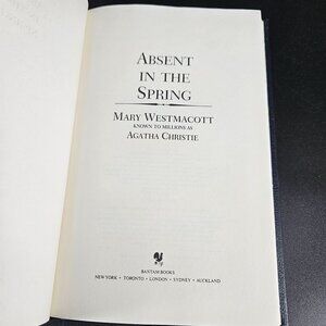 Mary Westmacott Absent In The Spring Hardcover Leatherette Agatha Christie USA
